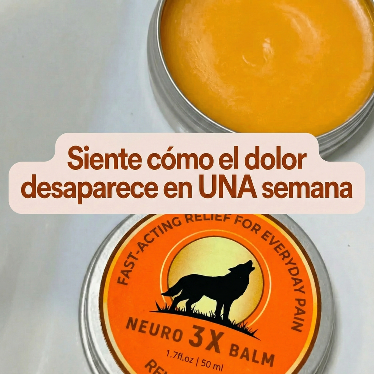 NeuroBalm 3X — Bálsamo de Alivio MSM, frasco